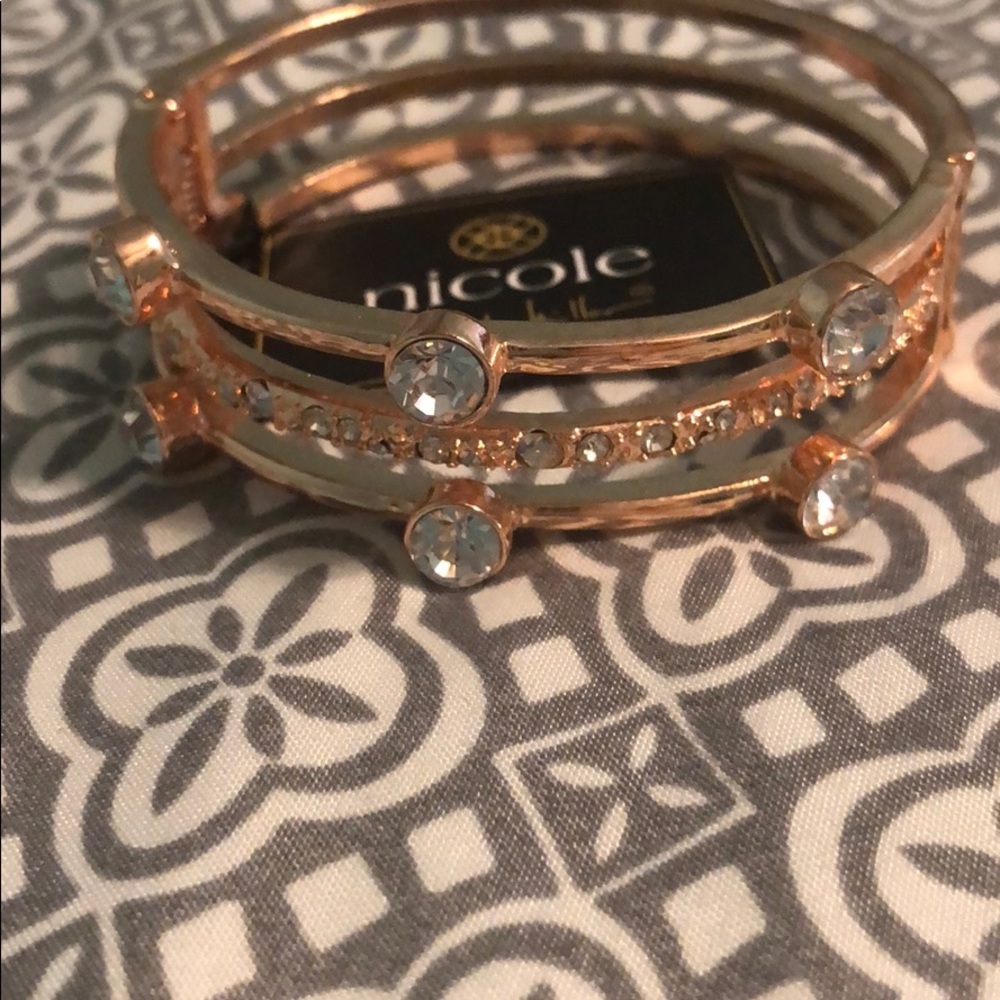 Nicole Miller rose gold bracelet